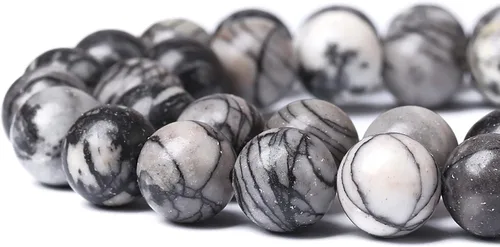 Vista 128 de 100 cuentas de piedra multicolor natural de 0.236 pulgadas (0.236 in), cuentas espaciadoras sueltas redondas para hacer pulseras, collares, aretes