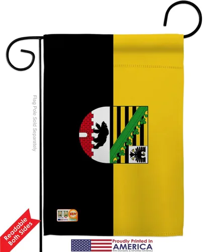 Vista 2 de Saxony Anhalt Garden Flags 2pcs Pack Regional Germany States Central Europe Territory Old History Country Particular Area Small Decorative Gift Yard