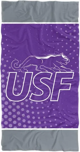 Vista 178 de LOGOVISION Manta Abilene Christian University, 30x60 Logo Dots CottonFront/PolyBackBeachTowel