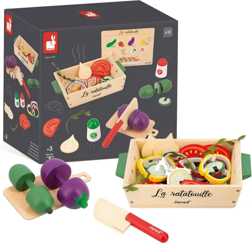 Vista 5 de Janod, Set de sopa, cocina de imitación 43 accesorios, a partir de 3 años