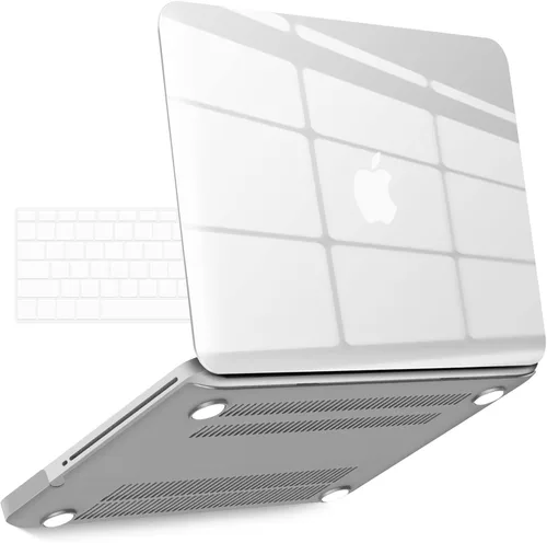 Vista 12 de IBENZER Compatible con MacBook Pro de 13 pulgadas A1278 Release 2012-2008, carcasa rígida de plástico con cubierta de teclado para Apple versión