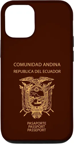 Vista 11 de Funda para iPhone 12 Pro Max Ecuador, pasaporte de Ecuador, bandera de Ecuador