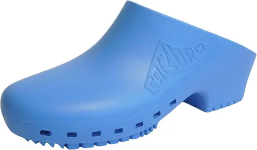 Vista 14 de CALZURO Zuecos de Trabajo Clásicos Sin Agujeros - Zuecos de Enfermería Unisex - Zapatos Antideslizantes - Zapatos de Cocina de Goma Autoclavables
