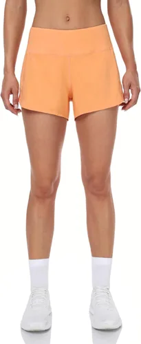 Vista 2 de HeyNuts Focus Running Shorts for Women, Mid Waisted Athletic Shorts with Liner Workout Shorts with Zipper Pocket 4