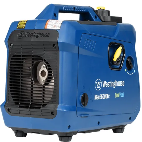 Vista 10 de Westinghouse Generador inversor portátil súper silencioso y ligero de 2550 vatios pico, salida de 30 A listo para RV, alimentado a gas y propano