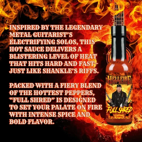 Vista 2 de SALSA CALIENTE DE HELLFIRE DAVID SHANKLE'S COMPLETO SHANKLE DAVID SHANKLE SUPER SHRED NEO-CLÁSICO VIRTUOSO GUITARRISTA EX-MANOWAR, ACTUALMENTE