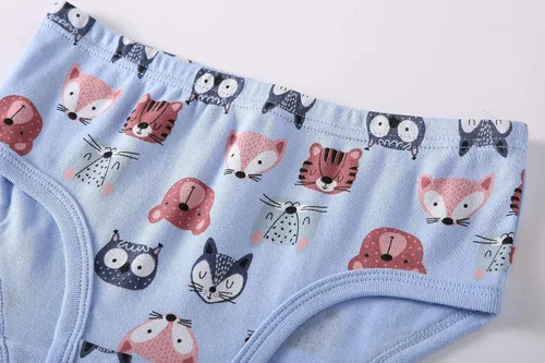 Vista 4 de KikizYe Bragas de algodón suave para niñas pequeñas y grandes, ropa interior surtida