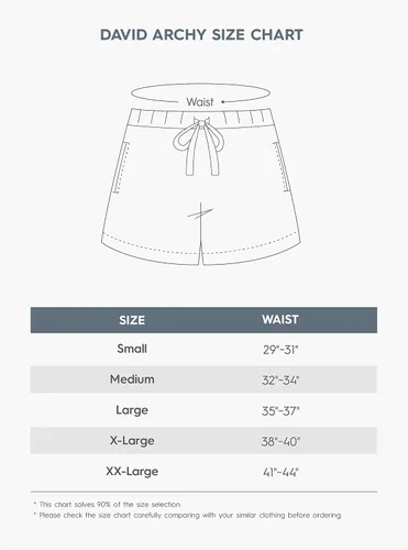 Vista 6 de DAVID ARCHY Pantalones cortos de dormir para hombre, de rayón de bambú, suaves, cómodos, pantalones de pijama en paquete de 2