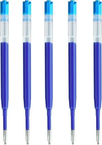 Vista 10 de DunBong G2 - Recambios de tinta de gel, para bolígrafos de gel retráctiles, bolígrafos de tinta de gel, punta fina de 0.020 in, paquete de 5 (negro)
