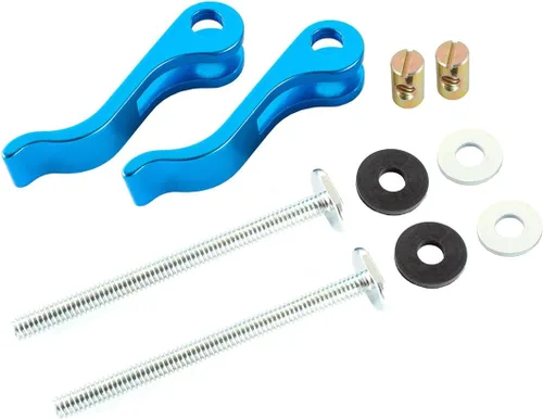 Vista 2 de POWERTEC 2 unidades, abrazadera de leva de 1/4"-20, abrazadera de palanca con pernos de riel en T de 3", abrazadera de riel en T para prensa