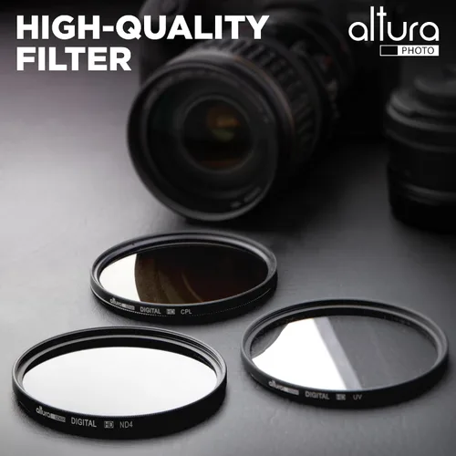 Vista 2 de Altura Photo Kit de Filtros de Lente de 40.5mm - Filtro UV Multi-Capa Protector, Filtro Polarizante CPL y Filtros de Densidad Neutral ND + Estuche