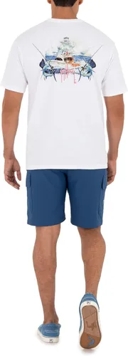 Vista 5 de Guy Harvey Billfish Collection - Camiseta de manga corta con bolsillo para hombre, PARENT
