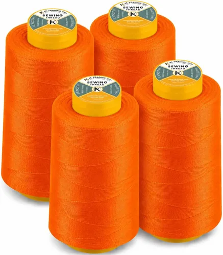 Vista 29 de AK Trading Paquete de 4 Conos de Hilo de Coser Multiusos Aqua (6000 Yardas Cada Uno) de Carretes de Hilo de Poliéster de Alta Resistencia a la Agua