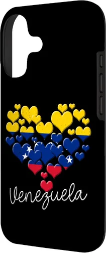 Vista 2 de Funda para iPhone 17 con diseño de corazón hispano con bandera venezolana con orgullo de Venezuela