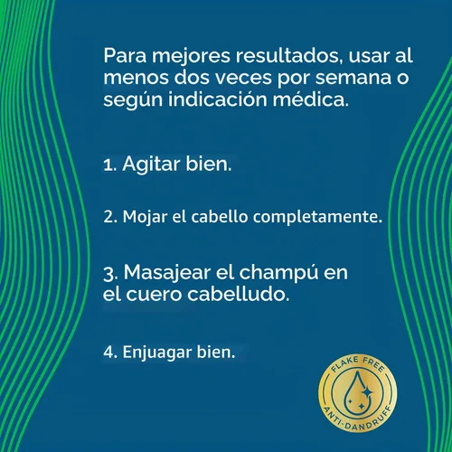 Vista 5 de True+Real Champú hidratante para la caspa con aloe y sulfuro de selenio 1%, 11fl oz