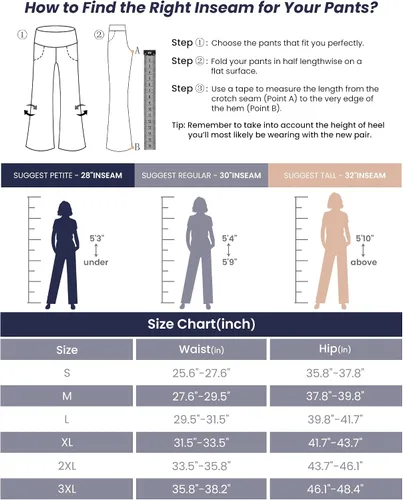 Vista 6 de Promover Pantalones de yoga de pierna ancha para mujer, pantalones holgados y cómodos con bolsillos, pantalones elásticos de cintura alta