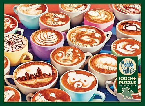 Vista 5 de Cobble Hill - Rompecabezas de 1000 piezas - BaristArt - Póster de muestra incluido