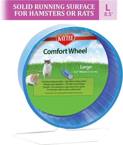 Vista 8 de Kaytee Comfort Ejercicio rueda, 8.5," grande, Multicolor