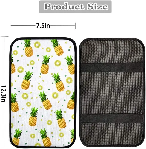 Vista 2 de Accesorios interiores de lunares Funda protectora universal para reposabrazos de consola central Protector de vehículo suave y cómodo