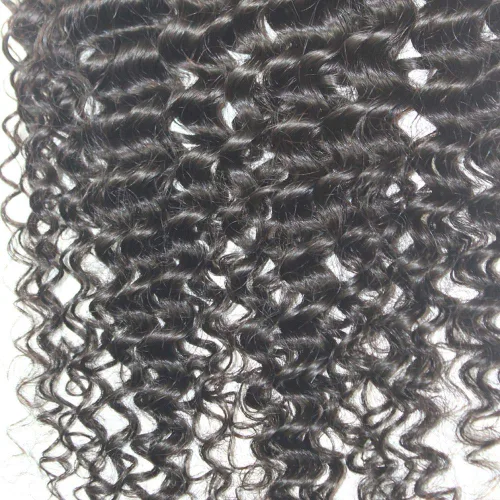 Vista 5 de Extensiones de cabello ondulado rizado con clip de 100 piezas de cabello humano Remy #1B, negro natural, 16 pulgadas, 4.23 oz, 8 piezas de cabello