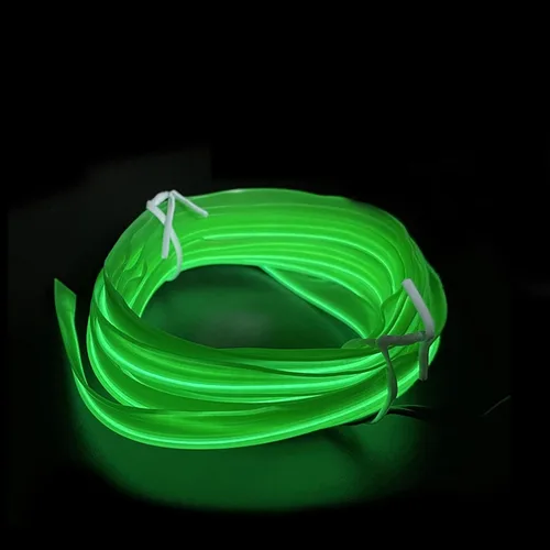 Vista 8 de El - Tira de luces LED de neón para auto, tira de luces LED para interior y exterior de automóvil, cable frío de 12 V para decoración