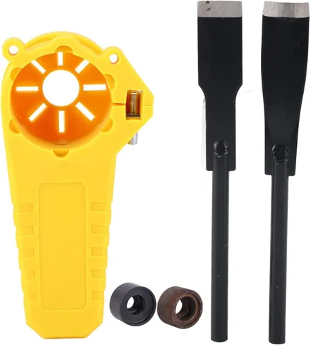 Vista 6 de Juego de cinceles para tallar madera, cambia la amoladora angular en cincel eléctrico herramienta de carpintería para pulir, moler o cortar metal