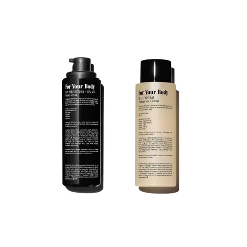 Vista 3 de Nécessaire The Body Duo - Gel de baño Santal + suero corporal de retinol para líneas finas y crepiness - Limpiador + tratamiento nocturno