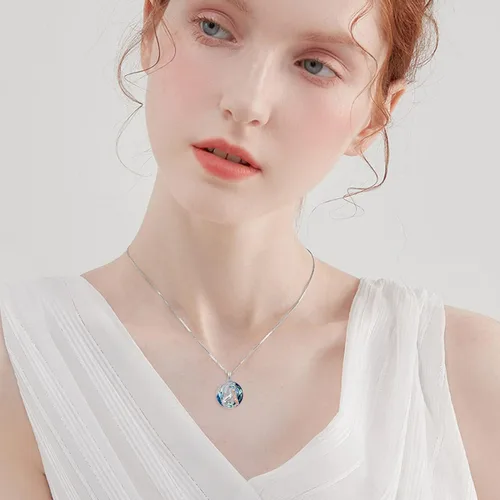 Vista 3 de MEIDERBO Collar de animales de plata de ley 925 collares de madre e hija regalos de joyería para madre hija niños mujeres adolescentes niñas pareja