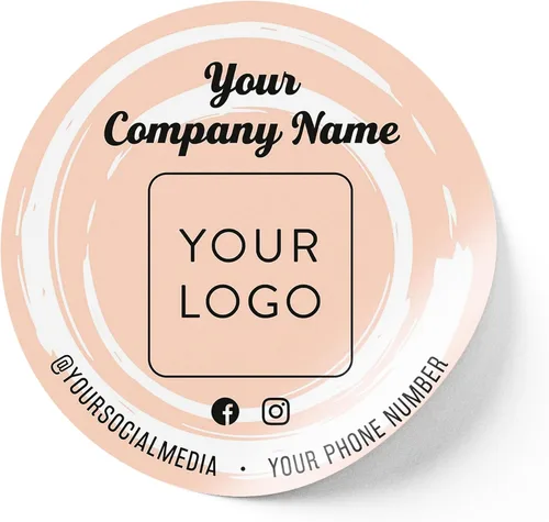 Vista 33 de Calcomanías de vinilo personalizadas con tu imagen, texto, diseño y logotipo. Etiquetas comerciales personalizadas impermeables para embalaje