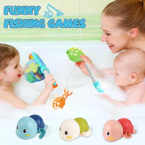 Vista 4 de LZZAPJ Juguetes de baño para bebés de 1 a 3 años, juguete de bañera para niños con 36 letras y números de espuma para el baño, juegos de pesca
