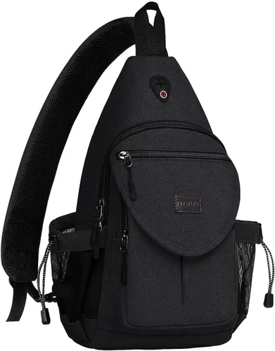 Vista 15 de MOSISO Crossbody Sling Bag for Women, Shoulder Backpack, Hiking Daypack Bag Verde militar