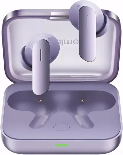 Vista 4 de Realme Air 7 - Audífonos inalámbricos verdaderos, reducción de ruido activa de 52 dB, sonido de alta resolución, LHDC, controlador de graves Oro
