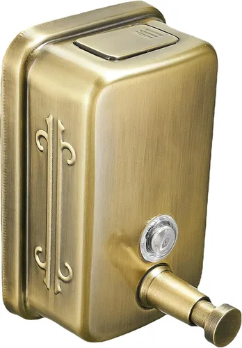 Vista 8 de Dispensador de jabón comercial montado en la pared, acero inoxidable, gran capacidad para jabón de manos, diseño antioxidante para baños, hoteles