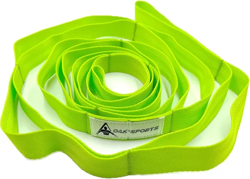 Vista 13 de Correa de estiramiento con bucles para yoga, correa de estiramiento para terapia física, correa de ejercicio no elástica para pilates, danza