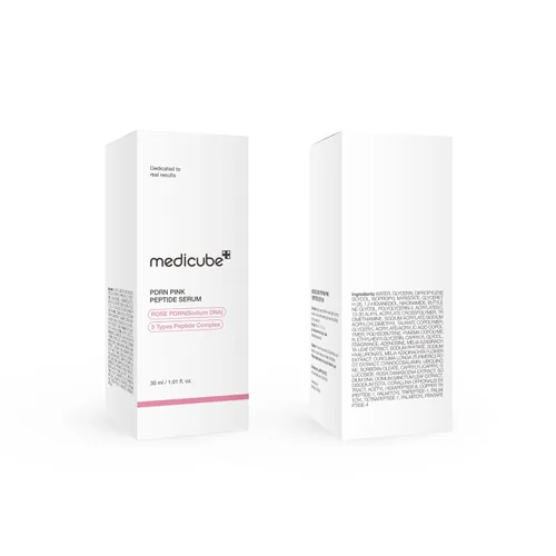 Vista 9 de medicube PDRN Pink Peptide Serum, Suero de brillo rosa, Péptido, Niacinamida, Hidratante y humectante y reafirmante, Tono de piel desigual, Cuidado