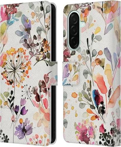Vista 102 de Head Case Designs Officially Licensed Ninola Beige Wild Grasses Leather Wallet Case Compatible with Samsung Galaxy A07 4G