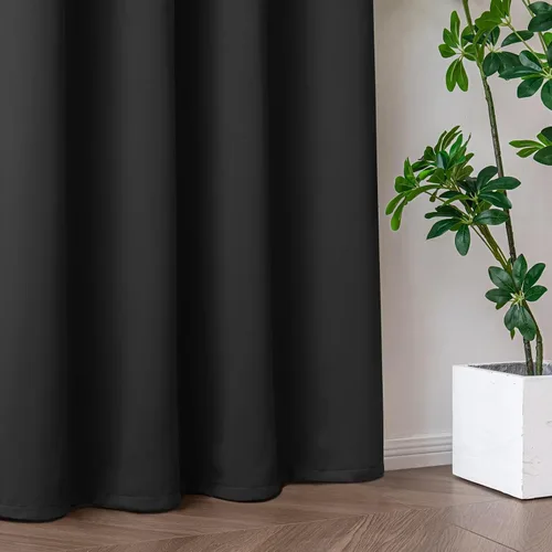 Vista 8 de Juego de 2 paneles de cortinas opacas de 72 pulgadas, cortinas opacas para sala de estar o dormitorio, aislamiento térmico y bolsillo para barra