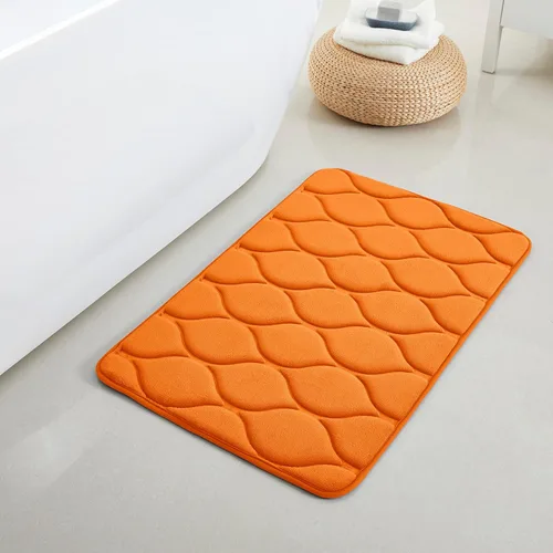 Vista 37 de Yafa Home Fashion 1 alfombra de baño de 17 x 24 pulgadas, espuma viscoelástica, absorbente de agua y antideslizante, color negro
