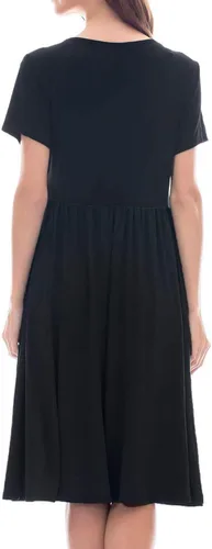 Vista 3 de Smallshow Vestidos de lactancia de retazos de manga corta para mujer