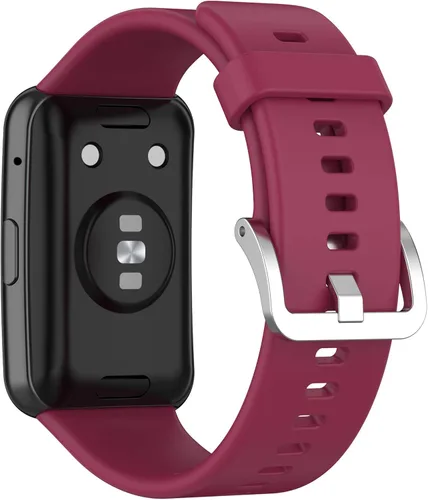 Vista 13 de E ECSEM Correas compatibles con HUAWEI Watch FIT - Correa de repuesto suave, flexible e impermeable, accesorio clásico, para Huawei Watch FIT Negro