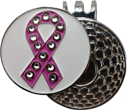 Vista 3 de DA VINCI Clip magnético para sombrero de golf con marcador de bola de golf de metal brillante de 1 pulgada Globo ostentoso