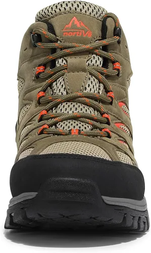 Vista 8 de NORTIV 8 Botas de senderismo impermeables para mujer, botas ligeras para senderismo al aire libre