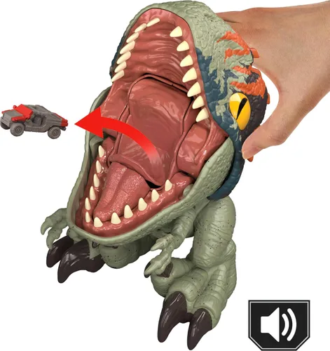 Vista 3 de Mattel Jurassic World Rebirth - Figura de velociraptor feroz