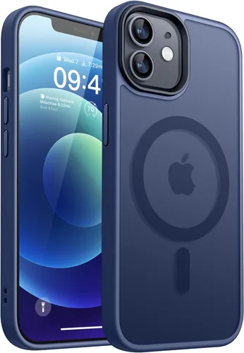 Vista 16 de CANSHN - Funda transparente compatible con iPhone 12/iPhone 12 Pro [Protección contra caídas de grado militar] No amarillea, funda protectora a