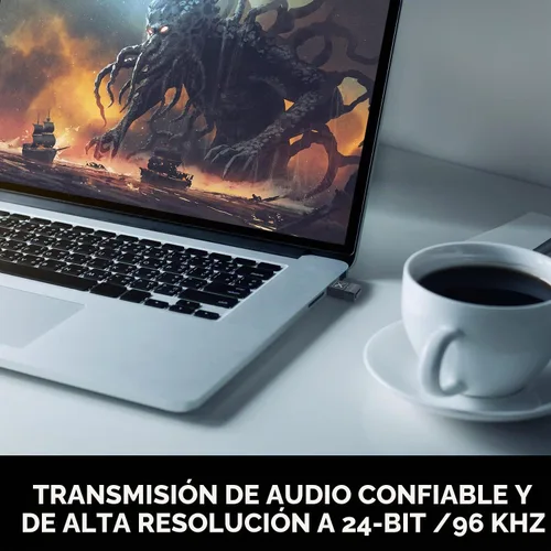 Vista 3 de Creative BT-W5 Transmisor de audio Bluetooth 5.3 inteligente con aptX Adaptive, audio de alta resolución de 24 bits / 96 kHz, función de cambio