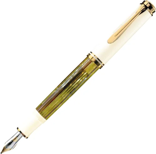 Vista 8 de Pelikan Pluma estilográfica M400 B Premium Plume Negro/Greem