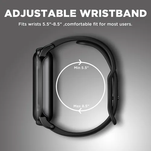 Vista 6 de Pulsera de silicona compatible con grabadora de voz Plaud NotePin, funda de PC con correa ajustable para Plaud NotePin S (2025), correa de repuesto