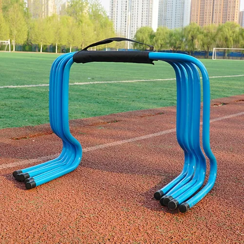 Vista 15 de YXXSDP Entrenamiento de velocidad de agilidad obstáculos para atletas, equipo de práctica deportiva portátil multicolor para entrenamiento