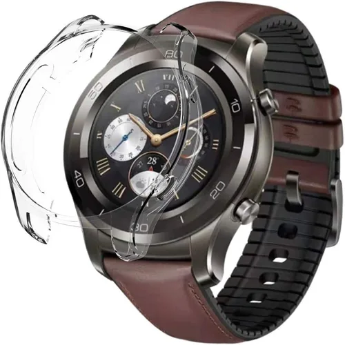 Vista 7 de Compatible con Huawei Watch GT 2 1.654 in 1.811 in Smart Watch Protector de pantalla todo alrededor, a prueba de arañazos, impermeable, a prueba
