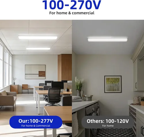 Vista 8 de hykolity Luz envolvente LED de 4 pies y 5.7 "W con 40 W, 4400 lúmenes